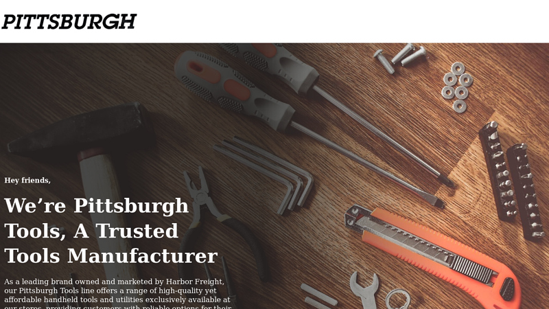 Pittsburgh Tools Website - Quality USA-Made Tools