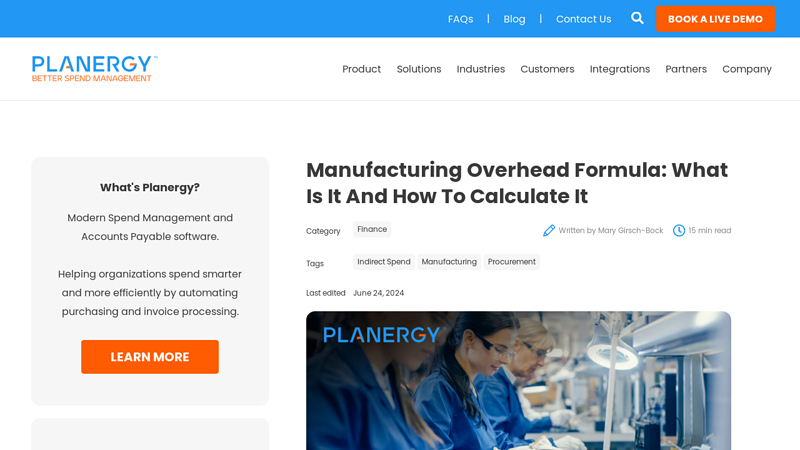 Image of Manufacturing Overhead Formula: What Is It And How To Calculate It