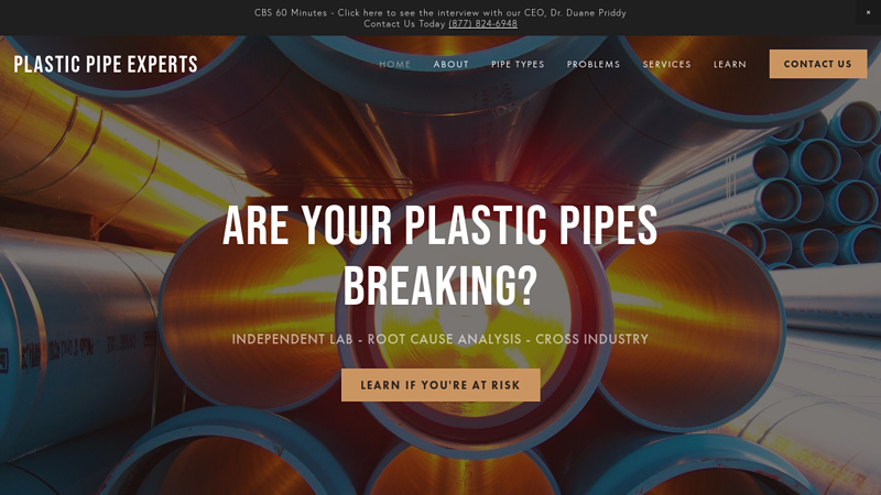 Plastic Pipe Failure Experts