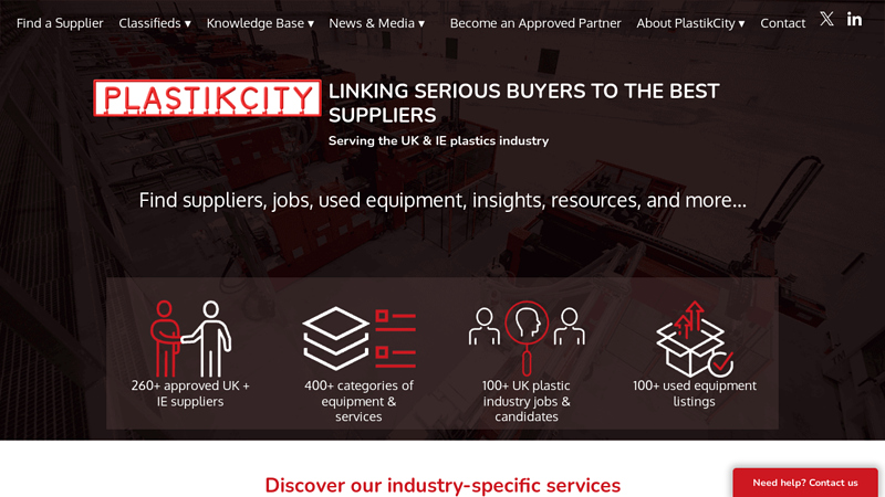 PlastikCity | Find suppliers in the UK & IE plastics industry