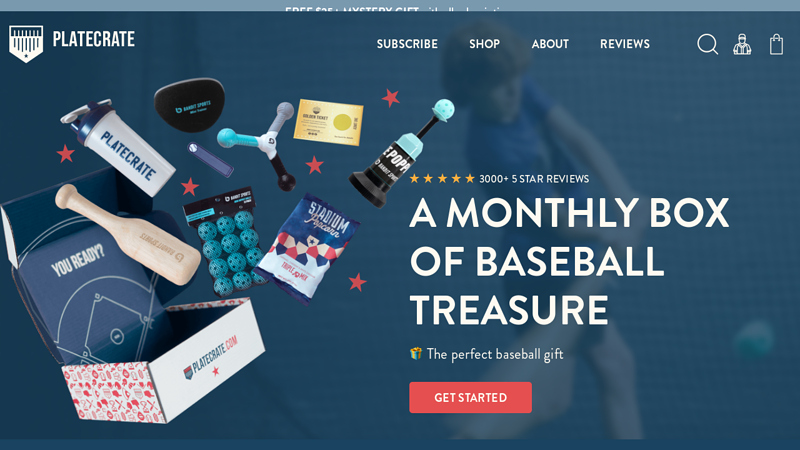 Plate Crate | Plate Crate C The Perfect Baseball Gift C Baseball Subscription