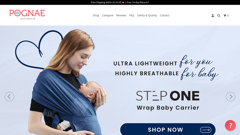 Pognae Australia - Baby Carriers, Hipseat Carriers and Newborn Wraps