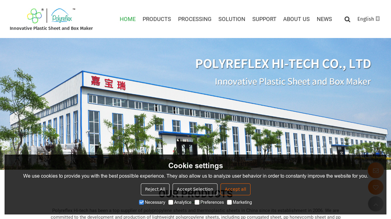 China plastic polypropylene corrugated sheets manufacturer thermoforming factory