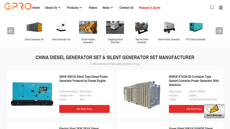 Quality Diesel Generator Set & Silent Generator Set factory from China