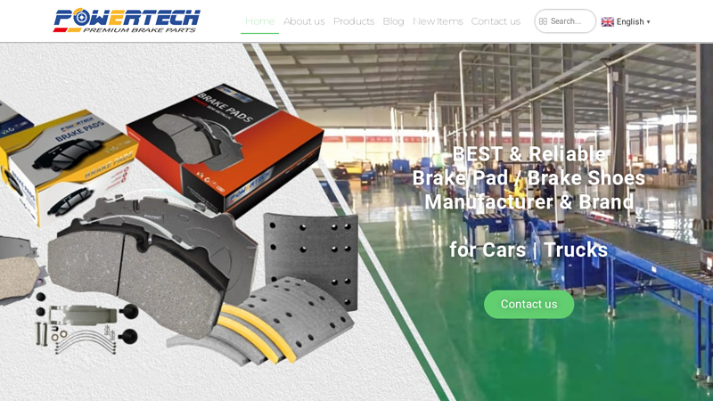 BEST Brake Pad Manufacturer | Brake Lining Factory - POWERTECH