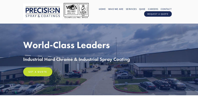 Precision Spray & Coatings: Industrial Hard Chrome Machine Shop