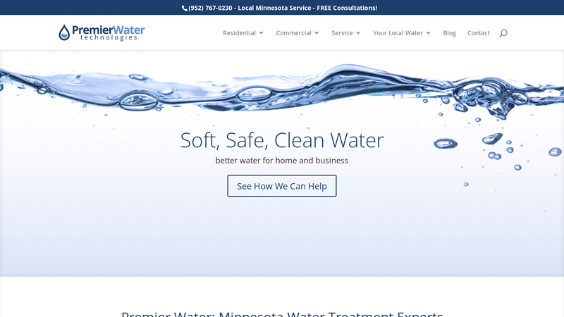 MN Water Softeners, Filters, Reverse Osmosis - Premier Water