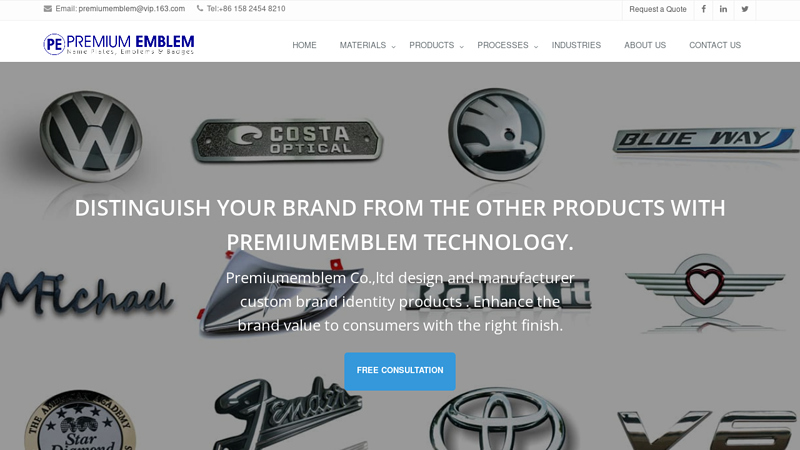 Custom Emblems, Badges & Nameplates|Premium Emblem, Ltd, Co.