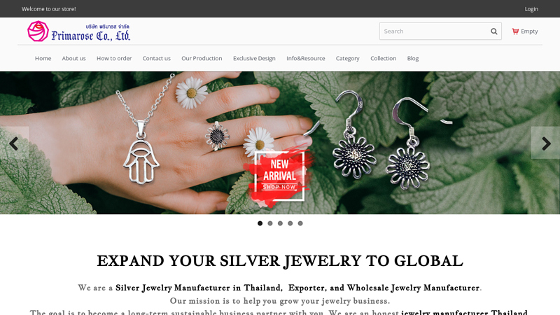 Image of Silver Jewelry Manufacturer Thailand |Wholesale Jewelry Factory| Primarose