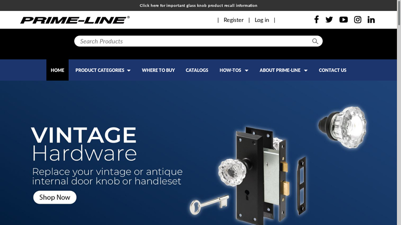 Hardware Supplier | Window and Door Replacement Parts | Prime-Line