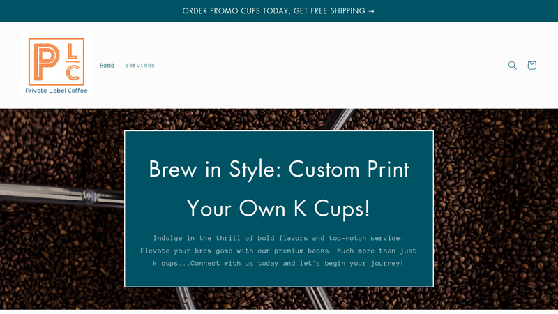 Fresh Roasted Coffee Co-Packing: K-Cups, Bagged Coffee, Coffee Pods C Printed K Cup