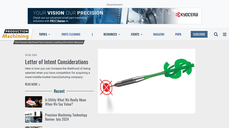 The Precision Machined Parts Industry