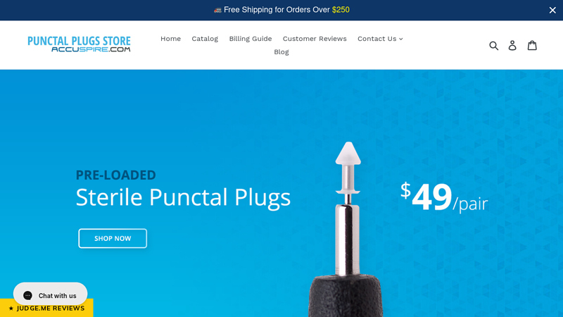 Punctal Plugs Store | Maximizing Patient Comfort & Your Savings