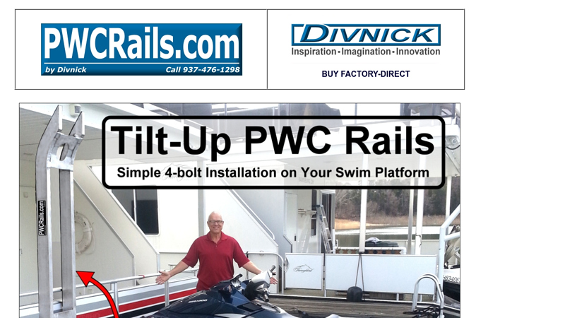 PWC Rails for Houseboats, Yachts, Docks, and Piers