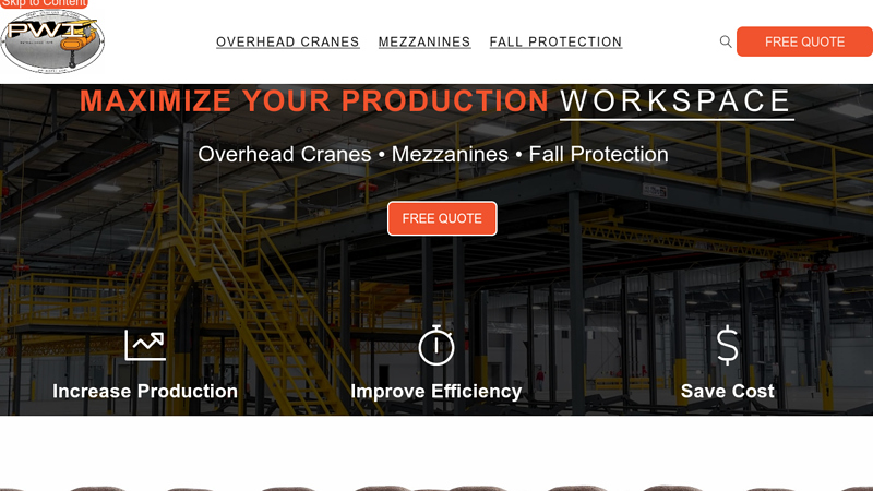 Overhead Cranes, Mezzanines, & Fall Protection | PWI