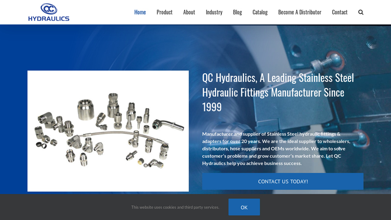 China SS Hydraulic Fittings & Adapters Manufacturer- QC Hydraulics