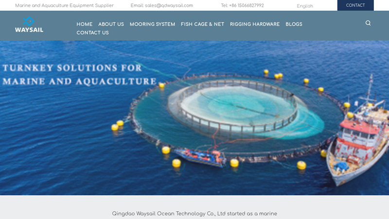 Aquaculture Mooring System and Fish Cages Supplier | Waysail