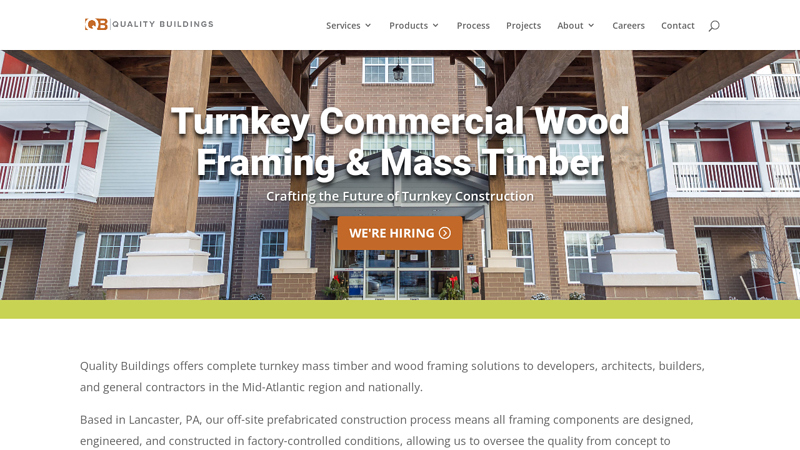 Quality Buildings - Wood Framer & Mass Timber Construction - Build with Confidence - Build With Confidence