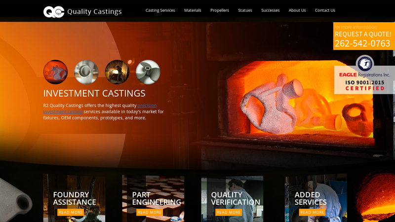 Quality Castings Wisconsin: fair rates, fast service | R2 Quality Castings Wisconsin