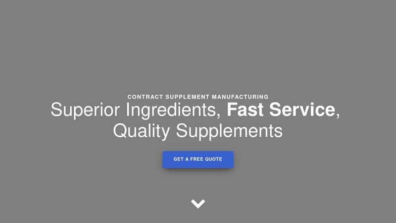 Contract Supplement Manufacturing & Custom Supplement Formulas