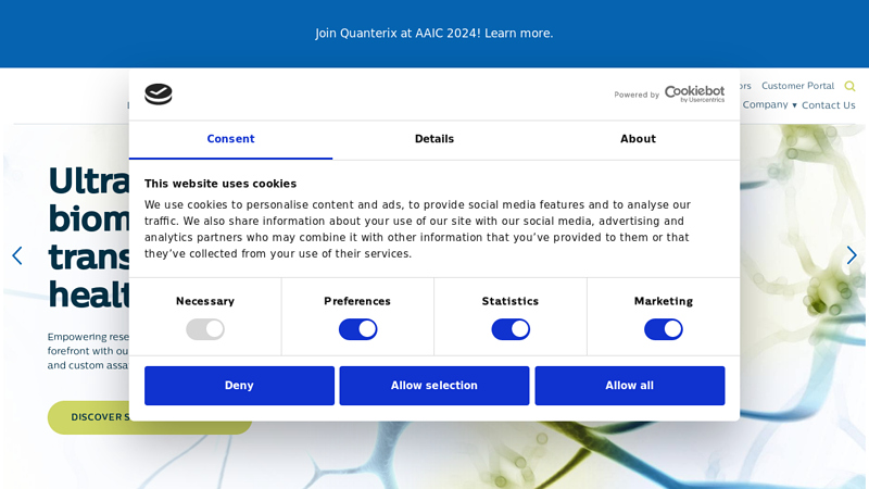 Ultra-Sensitive Biomarker Detection | Quanterix