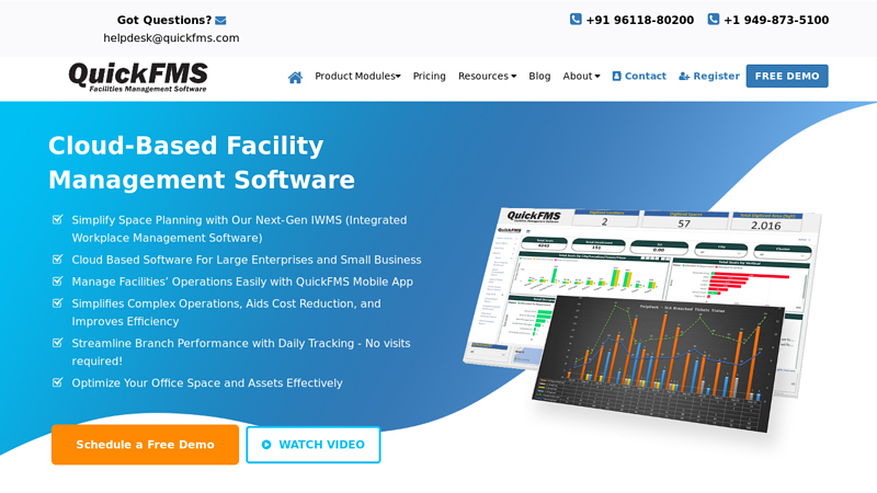 Cloud-Based Facilities Management Software - CAFM System | QuickFMS