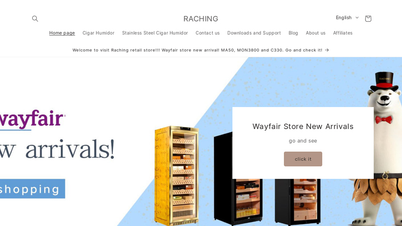 Raching provides cigar humidor, cigar cabinet, steak dry aging cabinet C RACHING