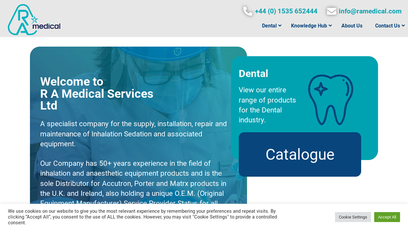 Dental & Medical Inhalation Sedation Equipment - R A Medical