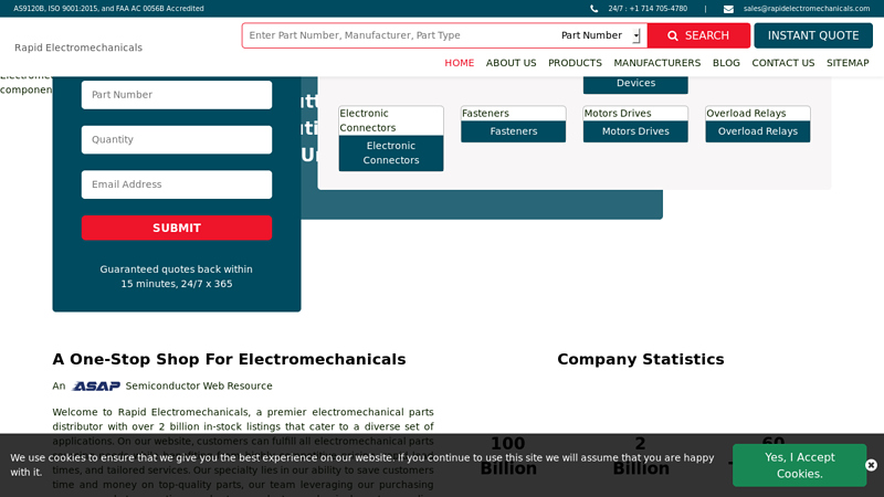 One-stop Electromechanical Components Solutions | Shop with Us