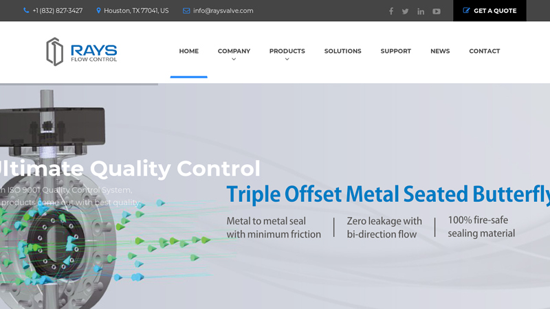 Image of RAYS Flow Control-Industrial Valves Manufacturer