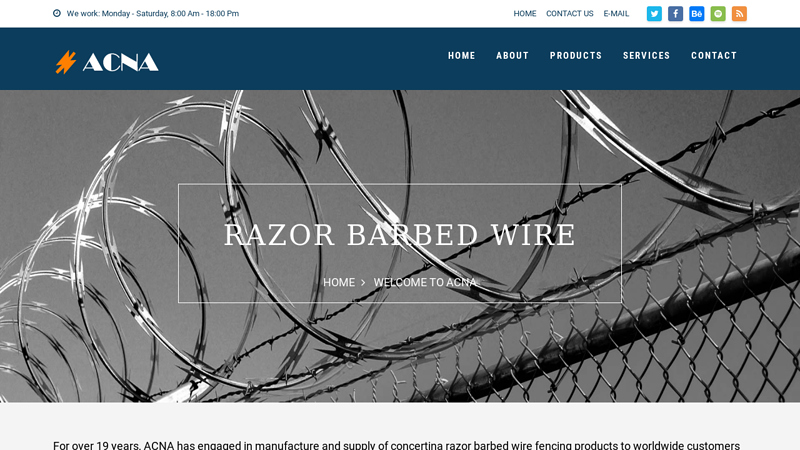 Razor Wire Crossed Spiral Concertina Coils for High Security Fencing