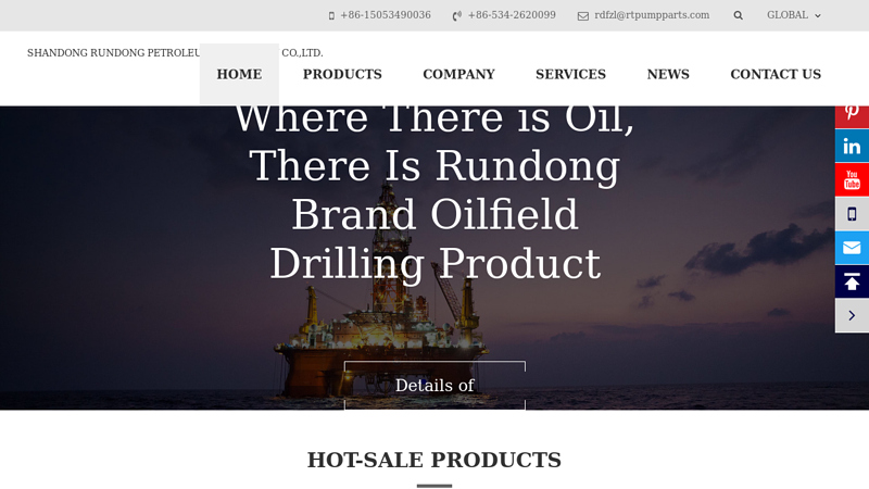 Oilfield Drilling Equipment Supplier, Manufacturer, China Company - Dezhou Rundong