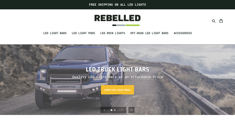 Offroad Light Bars for Trucks, ATVs & More | REBELLED LED Truck Lights C Rebelled