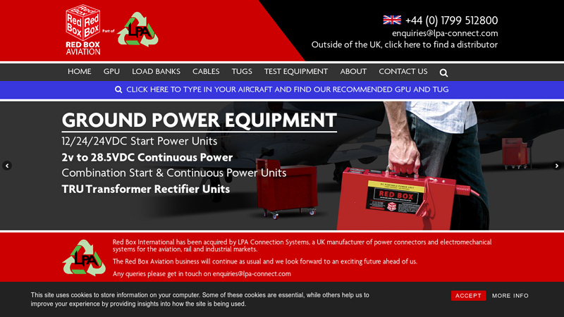 Ground Power Equipment | Aviation Tool Kits | Red Box