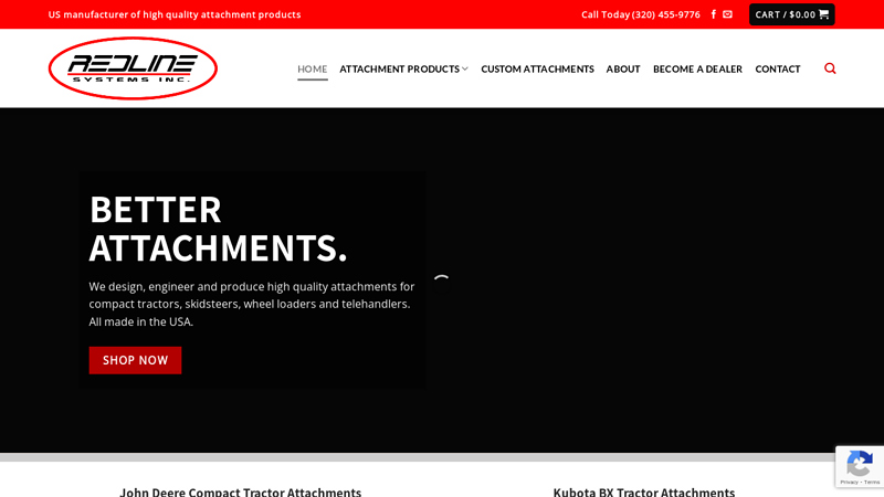 Home Page - Redline Systems Inc. Equipment Attachments