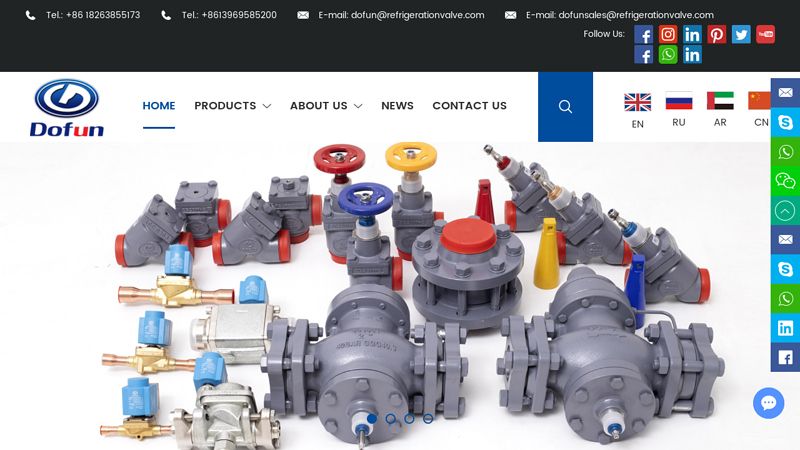 Refrigeration Valve, Refrigeration Check Valve, Refrigeration Pressure Valve Factory