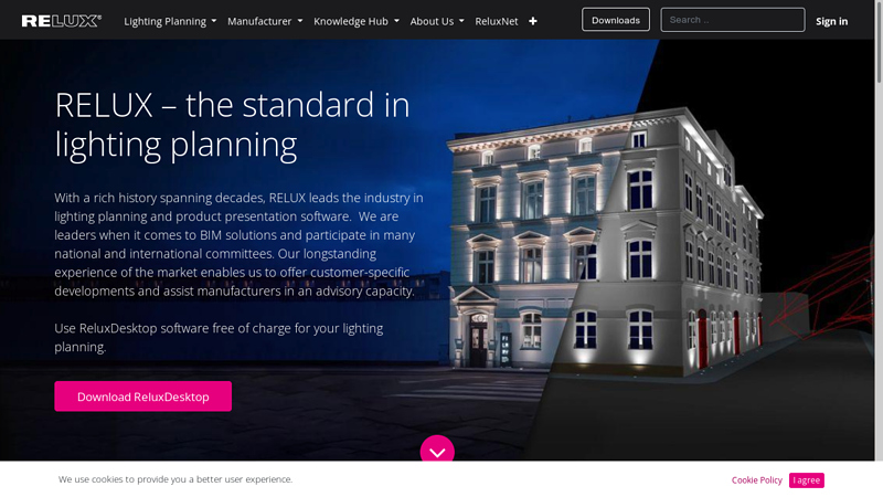 RELUX Software C the standard in lighting planning