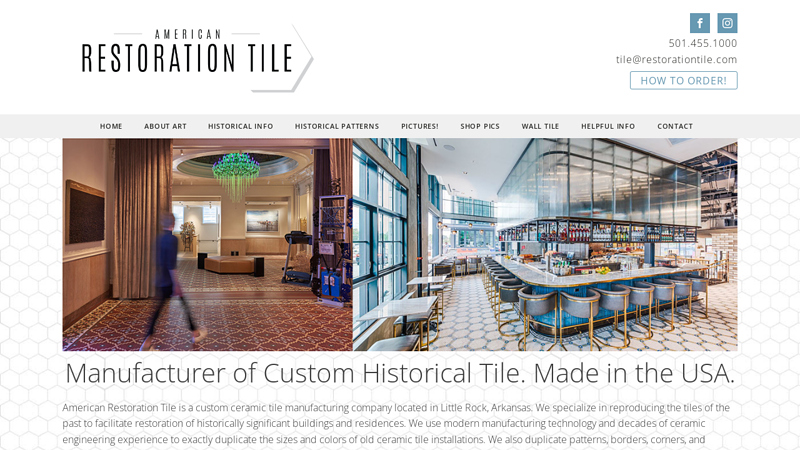 American Restoration Tile | Manufacturer of Custom Historical Tile | Made in the USA