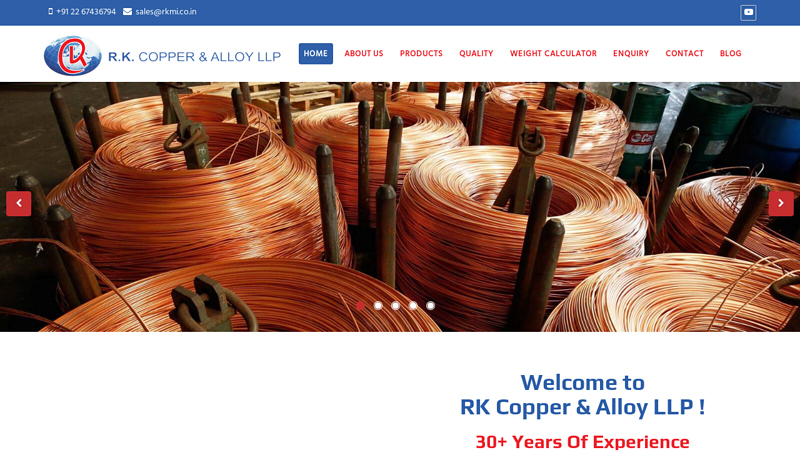 Leading Supplier of DHP, DLP, ETP, and Oxygen Free Copper Products.