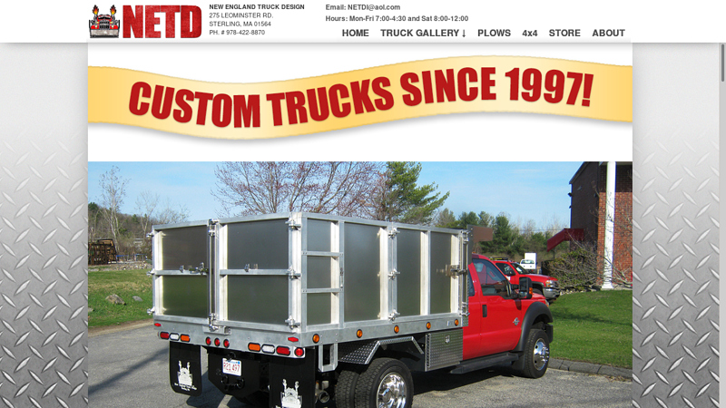 NETD - Custom Aluminum Fabrication | Custom Truck Bodies, Dump Bodies, Fenders, Toolboxes, BOSS Snowplows, Lighting and More.