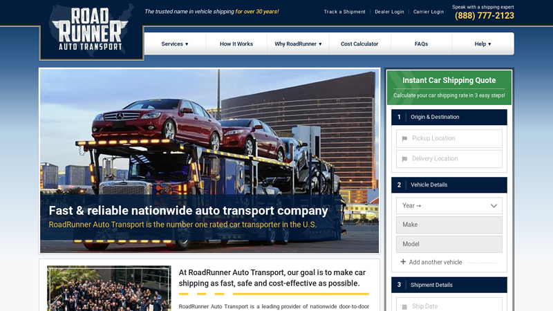 RoadRunner Auto Transport | Best Auto Transport Company