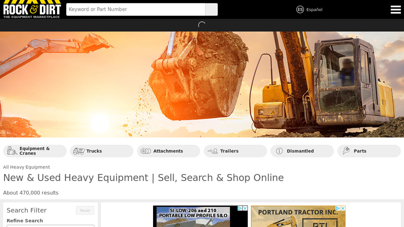 New & Used Heavy Equipment For Sale | Rock and Dirt