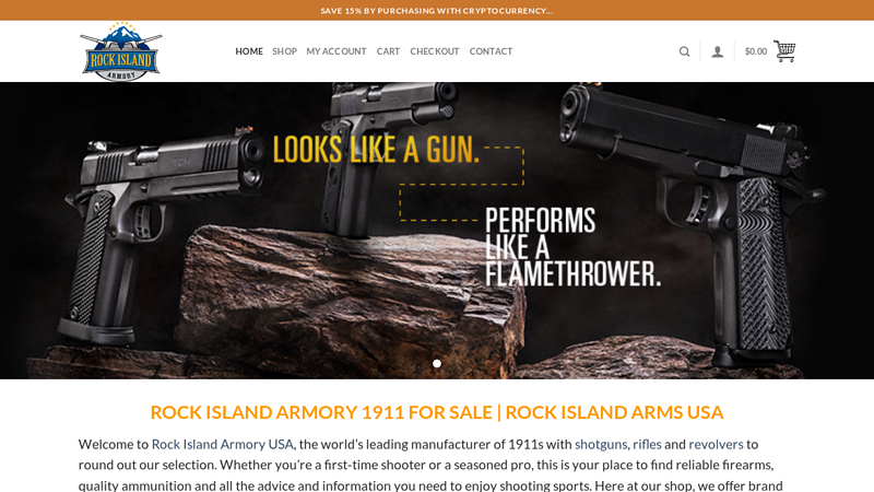 Rock Island Armory Handguns, Shotguns & Rifles For Sale | Rock Island Armory