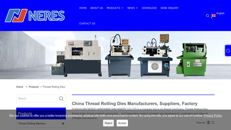 Image of China Thread Rolling Machine, Thread Rolling Dies, Thread Rolling ...