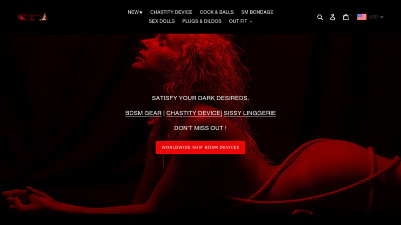 Buy BDSM Chastity Devices Sex Dolls Toys Sexy Shop-Rose Clubwear