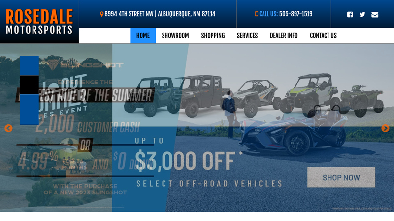 Polaris Dealer in Albuquerque NM | Rosedale Motorsports