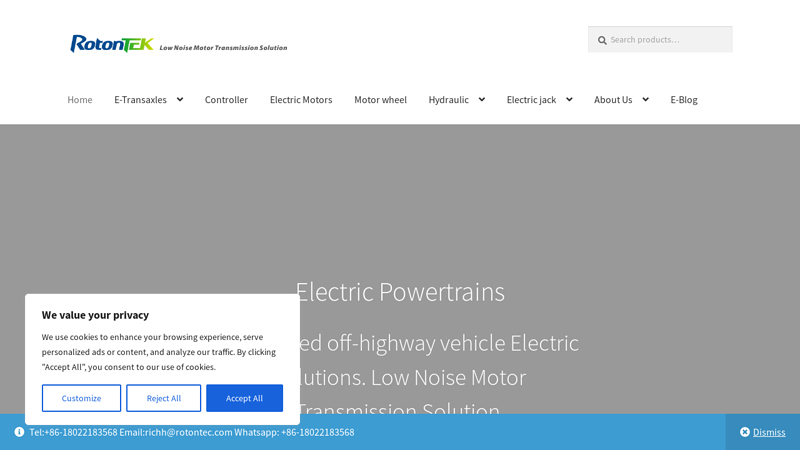 Electric Vehicle Transmission | Electric Car Transmission - Rotontek