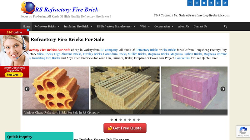 Refractory Fire Bricks For Sale - RS Refractory Supplier