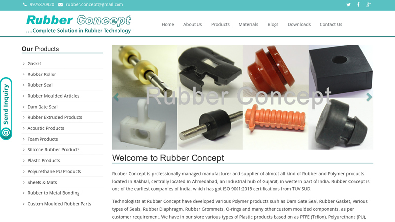 Rubber Concept - Manufacturer and Supplier of Rubber Products in Rakhial, Ahmedabad, Gujarat, India