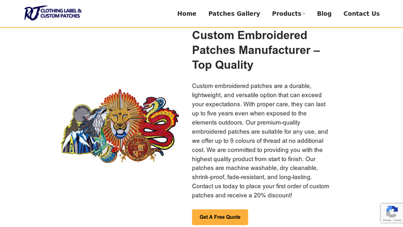 Image of Top Quality Custom Embroidered Patches Factory in China